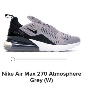 NIKE Air Max 270 Grey Black Sneakers 6